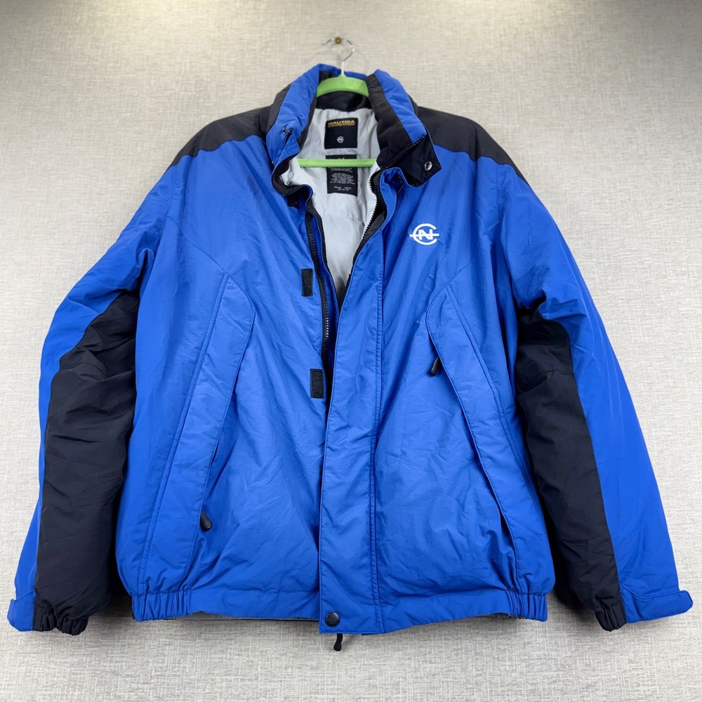 Nautica Competition NX3000 Mens Medium Black Down Puffer Jacket Y2K Style